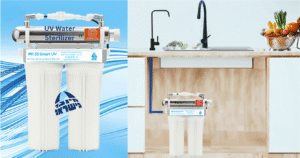 מטהר מים תת כיורי למטבח MR-33 Smart UV הכולל 2 סנני פחם נורת UV ו-
